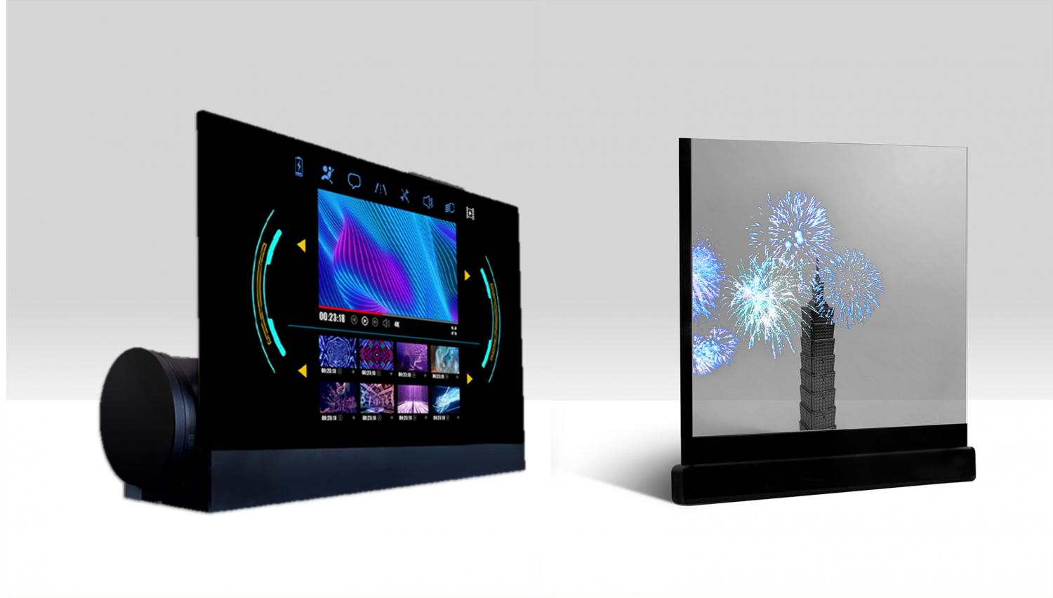 可卷式、折迭性、高透明